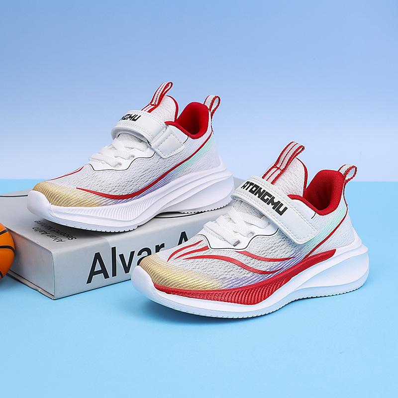 Boys Children's Sneakers Girls Light Shoes Summer 2025 New Mesh Running Shoes Middle and Older Children