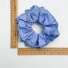 Trendiges gestreiftes blaues übergroßes mehrlagiges Scrunchie-Haarband Koreanisch übertrieben Pferdeschwanz Haargummis Frauen Mädchen Haarschmuck