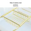 Telescopic Stainless Steel Bathtub Rack with Anti-slip Phone & Book Holder