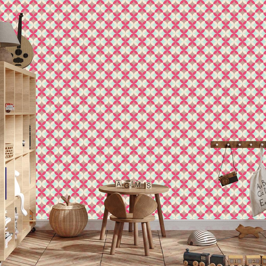 Abstract wallpaper in retro style for living room and bedroom 50x1000