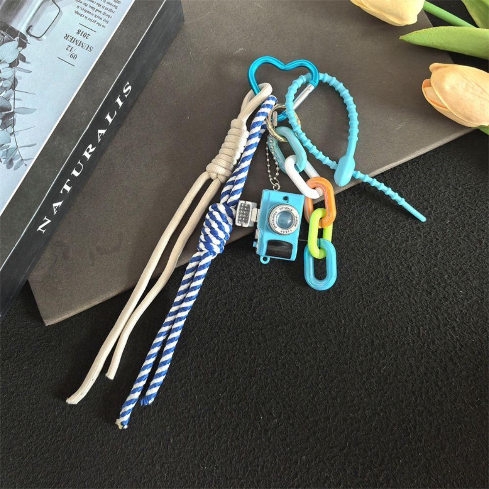 Miniature Love Hanging Buckle Colorful Camera Pendant Cute Couple Hanging Rope  Small Gifts