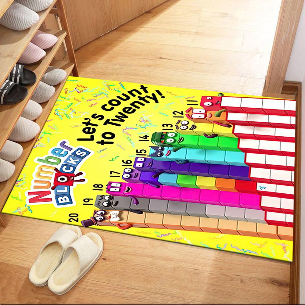 Numberblocks Carpet Design For Outdoor Decorate Room Study Room Foyer Antislip Carpet Office Home Decor Spiritual Gift