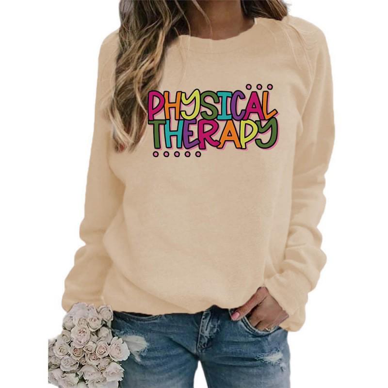 2025 Women's Long Sleeve Round Neck Hoodie - European & American Sizes for Fall/Winter