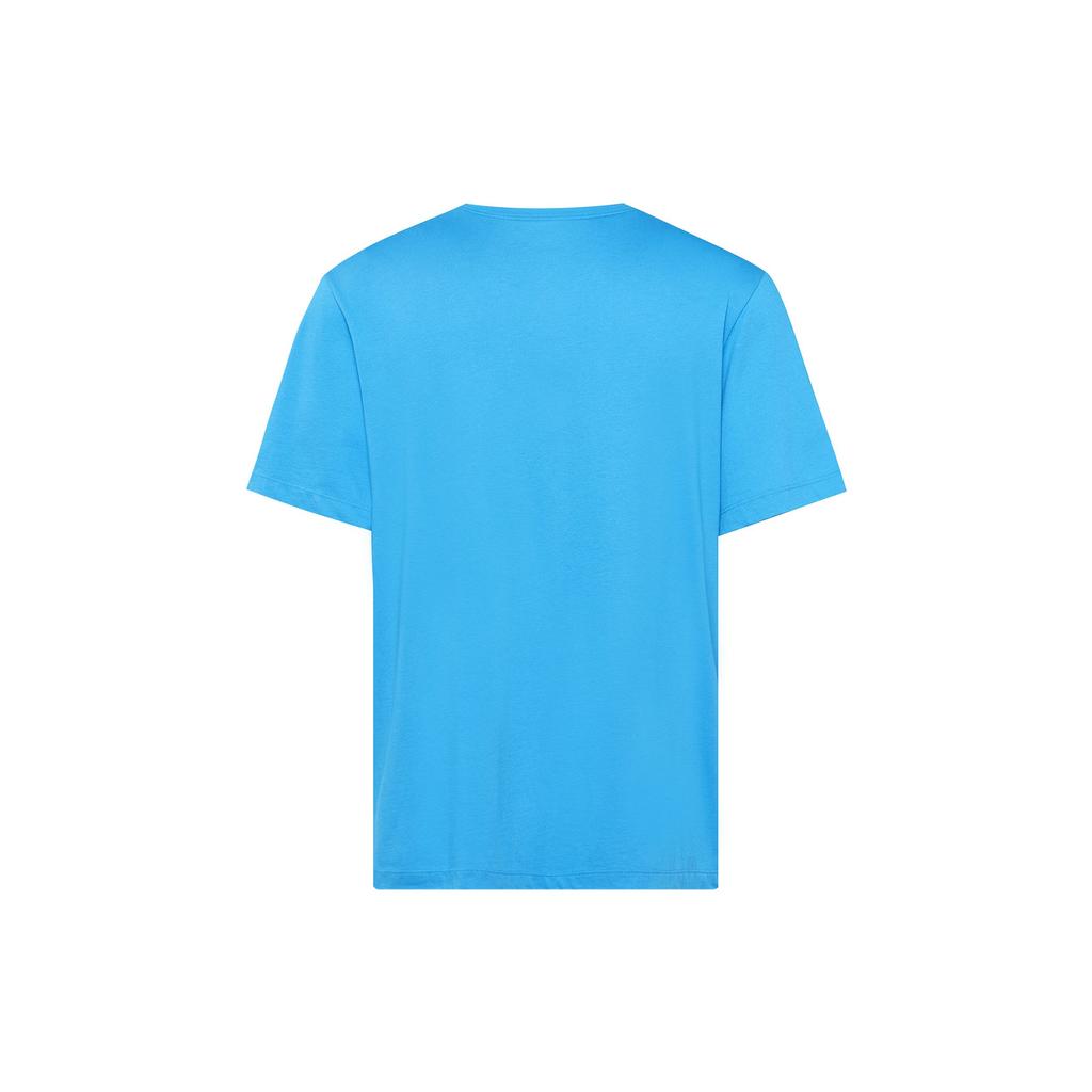 Air Jordan Hangtime Photo Print Short Sleeve T-Shirt Men Tops Blue AQ3709-433