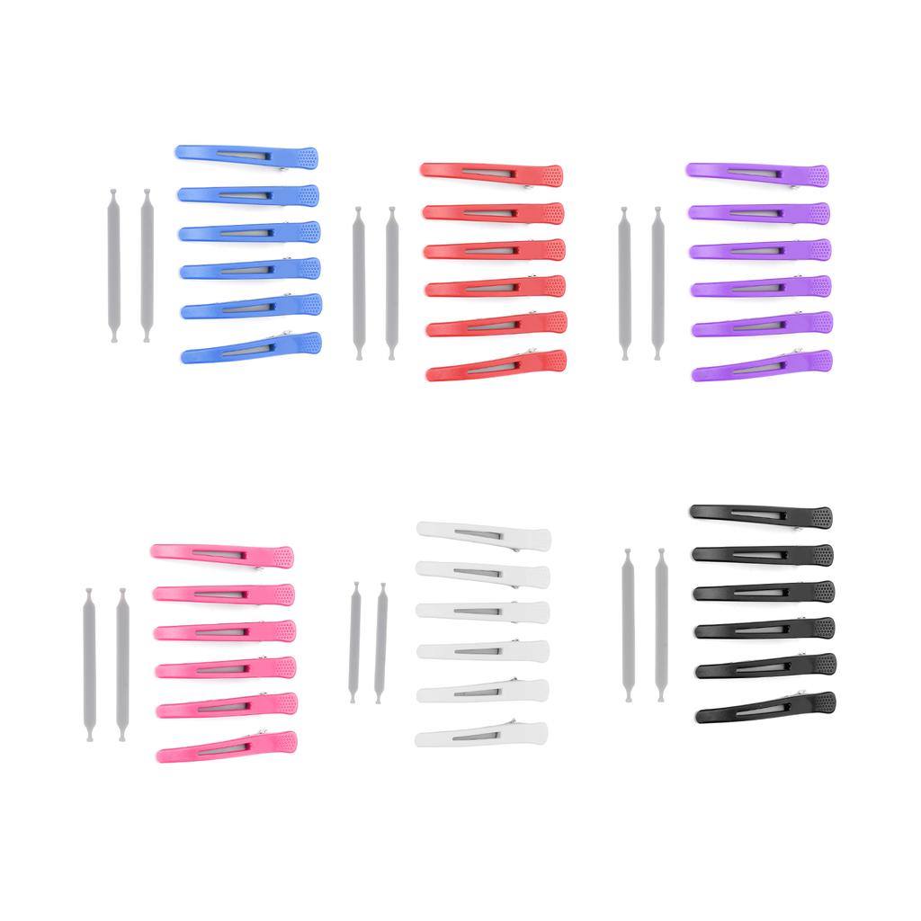 6Pcs Professional Hair Clips Non‑Slip Dividing Duckbill Hair Clips for Hair Cutting Styling