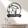 Unique Red Drum Fish Metal Wall Art Sturdy Outdoor Fishing Gift