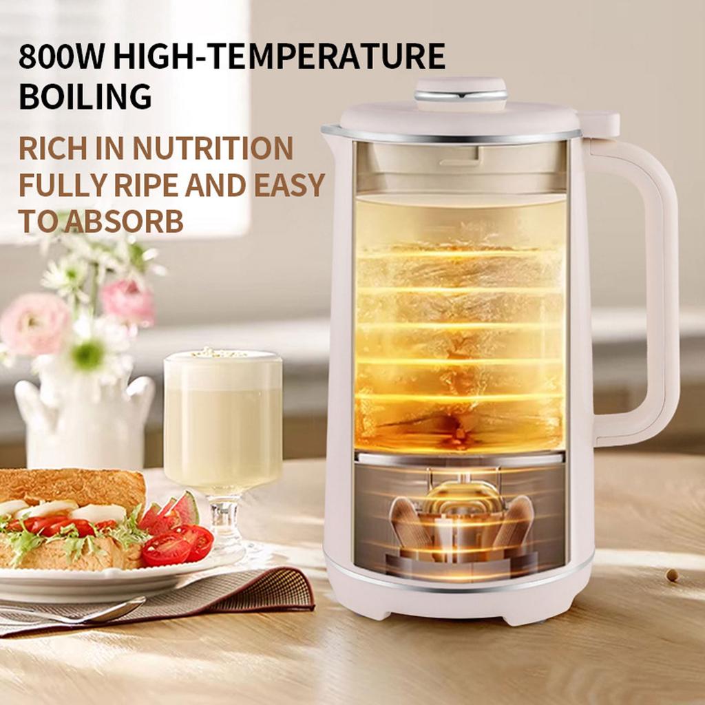Nut Milk Maker Blender 8 in 1 Programmable Soy Milk Machine Digital Display Stainless Steel Blades 12L Capacity Self Clean for Nut Milk  
