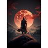Japanischer Samurai Abstrakte Kunst Leinwandmalerei Samurai Poster und Drucke Wandkunst Bilder für Heimwanddekor Kunstgemälde