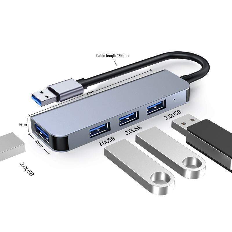 4-v-1 Vysokorychlostní USB-C Hub pro Huawei & Apple MacBook