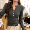 La Chapelle Women's Long-Sleeve Slim Fit Base Layer T-Shirt