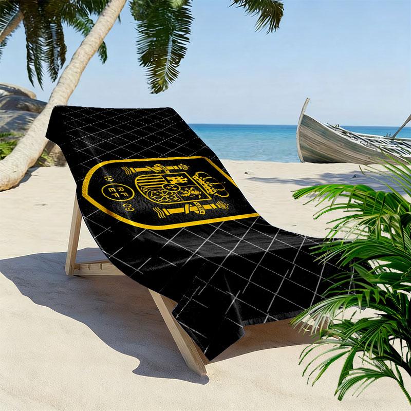 Spain Art Print Beach Towel, Large Soft Quick Dry Towel for Beach Camping Swimming