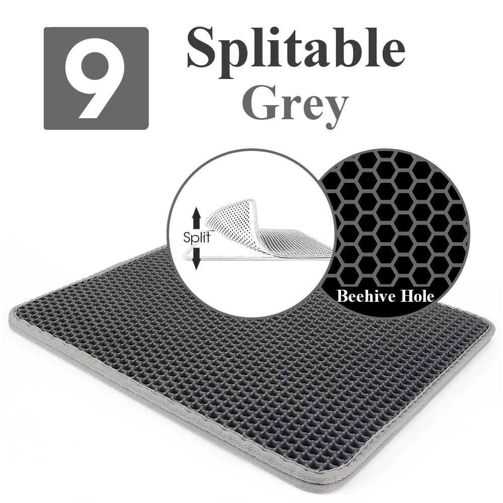 

Цветной коврик для кошачьего туалета, двухслойный кошачий домик, кровать для домашних животных, коврик для кошек, нескользящие подушечки, чистые моющиеся аксессуары для домашних животных, водонепроницаемые 55x75cm