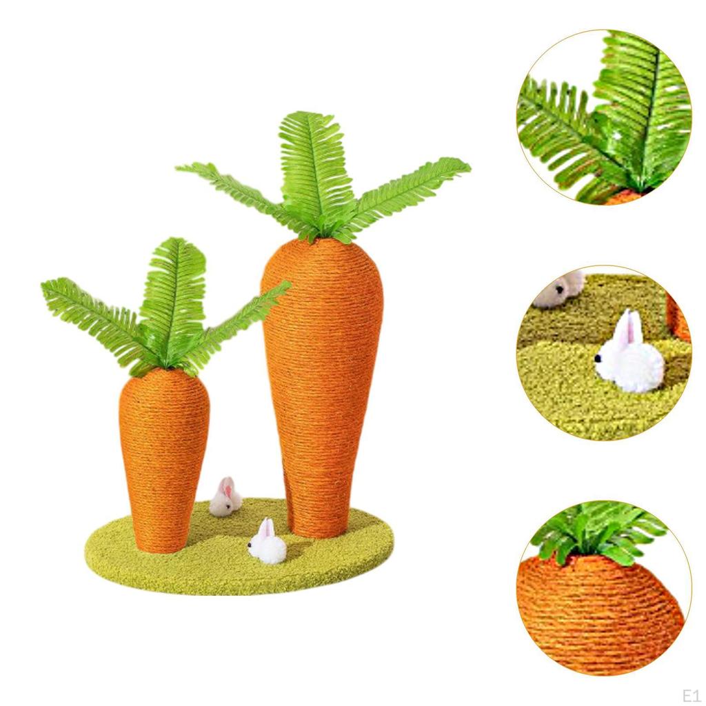Cat Scratching Board Scratcher Post Bed Carrot Shape Universal Toy Furniture Scratch