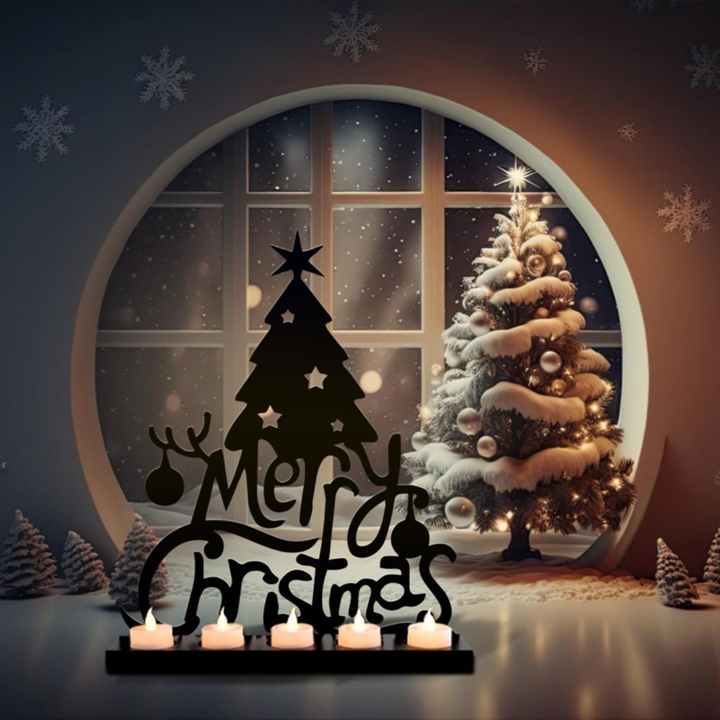 Metall Kerzenhalter Dekorative Feiertagsgeschenk Weihnachten