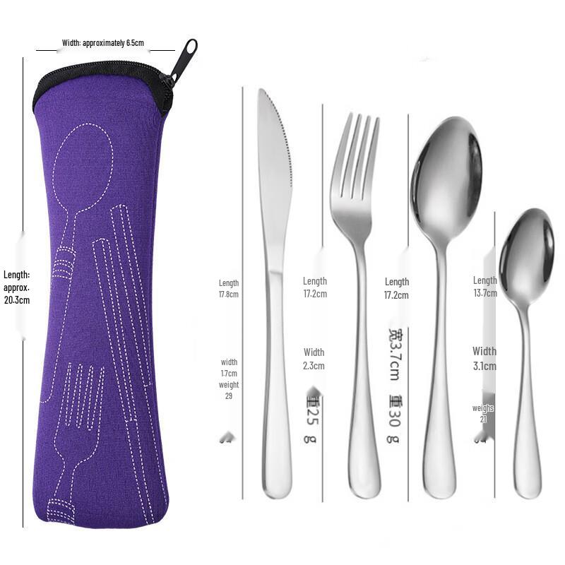 Abay Portable Stainless Steel Cutlery Set