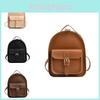 Mochila Infantil Retrô Coreana Estilosa Bolsa de Ombro Duplo Francesa de PU Fofa para Meninas para Escola