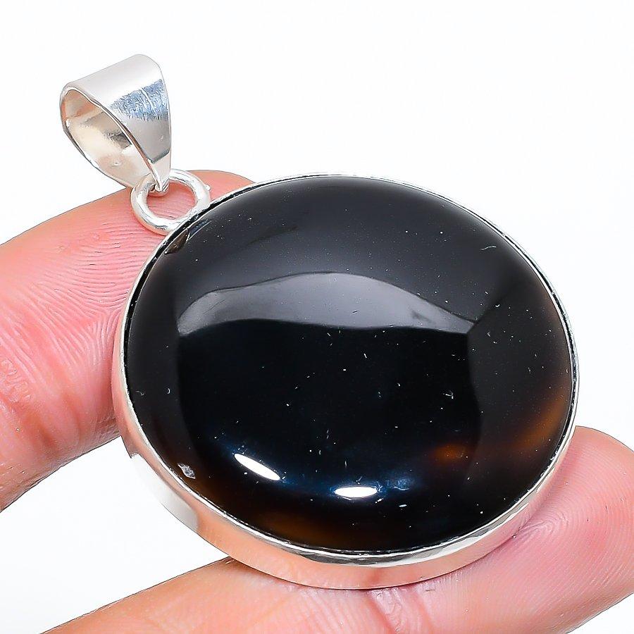 Labradorite Gemstone Handmade 925 Sterling Silver Jewelry Pendant 1.81" SU-10876