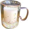 Girl Heart Quicksand Double Glass Mug Sparkling Bubble Ball Heat Resistant Anti-scald Handle Cup Couple Girlfriend Small Gift