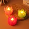 Lotus Lantern In Front Of The Temple Led Electronic Candle Lamp Buddhist Hall Lanterns Wishing Light Temple Festival Decoration