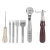 21Pcs     Leather Crochet Hook Needles Sewing Craft Tool Set