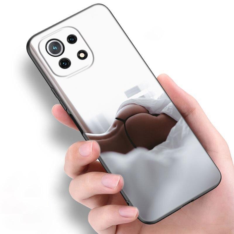 Sexy-Ass Woman Girl Pouzdro na telefon Xiaomi Mi POCO X3 NFC GT M4 M3 12 11T 10T Pro A3 11 Lite NE 5G 12X 11i F3 Soft Black Cover