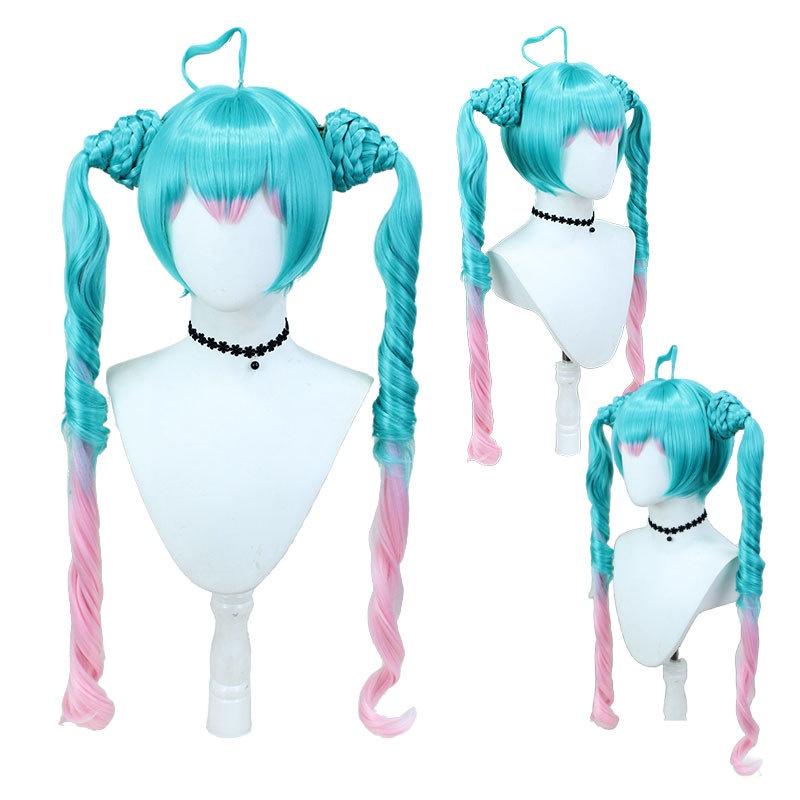 Cosplay Wig Vibrant 100cm High-temperature Fiber For Anime Fans