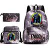 3Pcs Fashion Children Poppy Playtime School Bags Huggy Wuggy Student Canvas School Backpacks+Crossbody Bag+Pen Bag