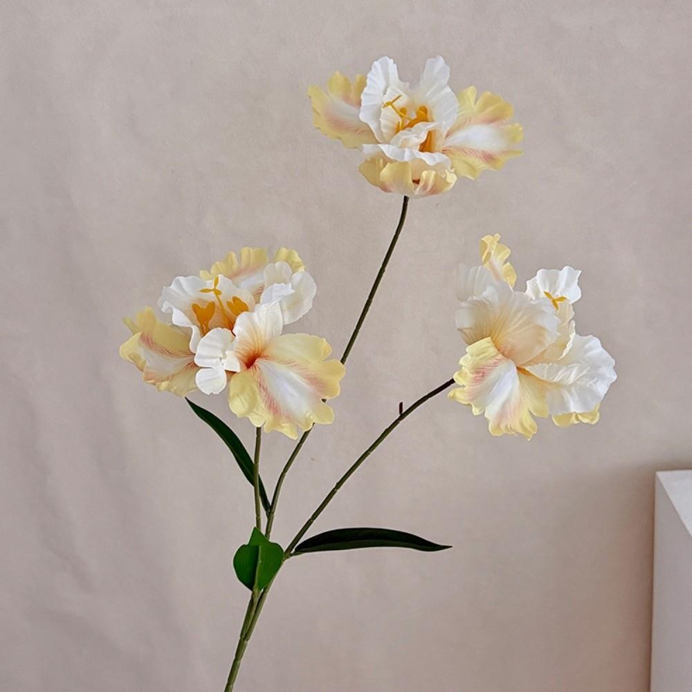 

New Purple Artificial Iris Flowers Bouquet Floral Fake Flower Decorative Artificial Faux Plants Spring шампанского