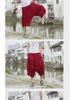 Men's Loose Summer Wide-Leg Ethnic Linen Cropped Pants - Nepalese Style Hip-Hop Design