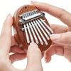 8 Key  Wooden Kalimba High Quality Exquisite Finger Thumb Piano Marimba Musical  Accessory Pendant Gift