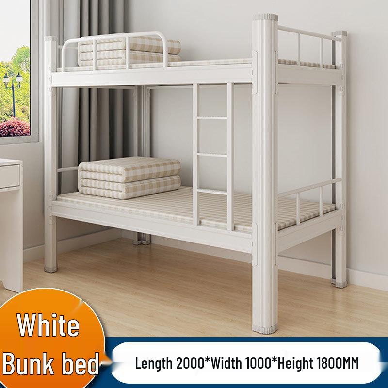 Double-Layer Steel Bunk Bed for Dorms, Apartments, and Worksites
