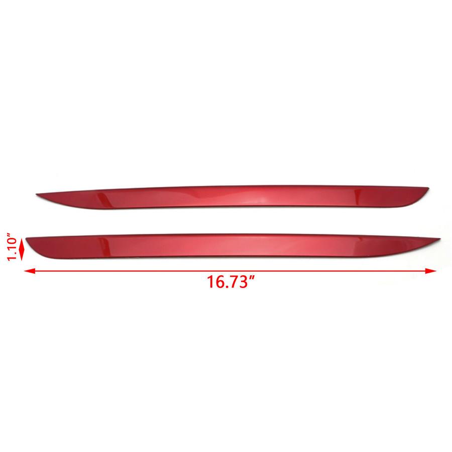 4 Pcs Red Color Front Rear Bumper Grille Cover Trim For Toyota Camry 2018 2019