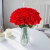 10Pcs Landscape Artificial Rose Flower Wedding Wreath Simulated Flowers Rose Wreath  Home Decor