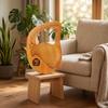 24-String Lyre Harp Natural Wood Board Metal Strings for Home Practice