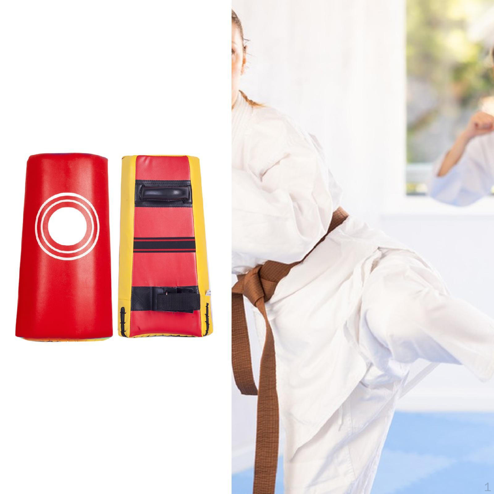 

Тхэквондо Кик-пад Боксерские тренировочные принадлежности Изогнутый коврик для 2Pcs Red