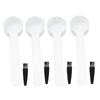 100Set Reusable 4g Coffee Measuring Spoon Brush Kit Coffee Making Accessory for Home Office Use