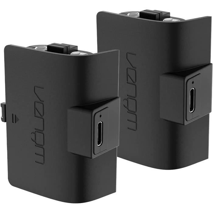 Pack de deux batteries rechargeables pour manette Xbox Series - VENOM - VS2882 - Noir