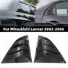 För Mitsubishi Lancer 2002-2006 Bil Bakruta Kvartalslamelllucka Skydd Sidoventilationsdekorationsklistermärke ABS Exteriör Tillbehör