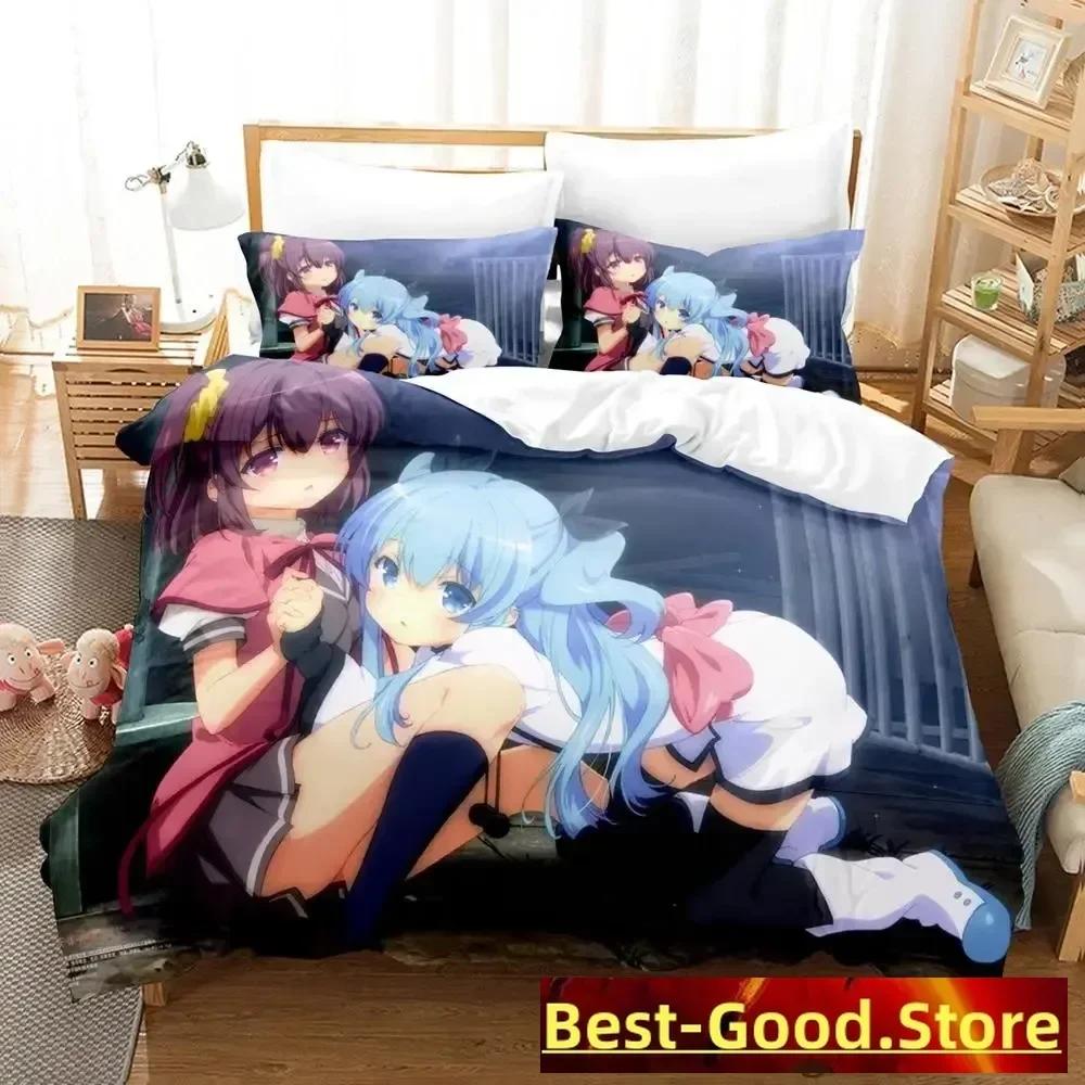 New Sora No Method Celestial Method Bedding Set Single Twin Full Queen King Size Bed Set Adult Kid Bedroom Duvetcover Sets Anime