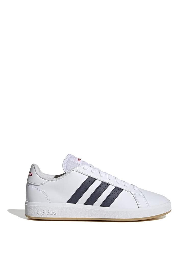 Adidas Grand Court Base EOS85 Scarlet Size Cm Men's Sneakers, White/Shadow Navy/Better (HR0230), 27.5