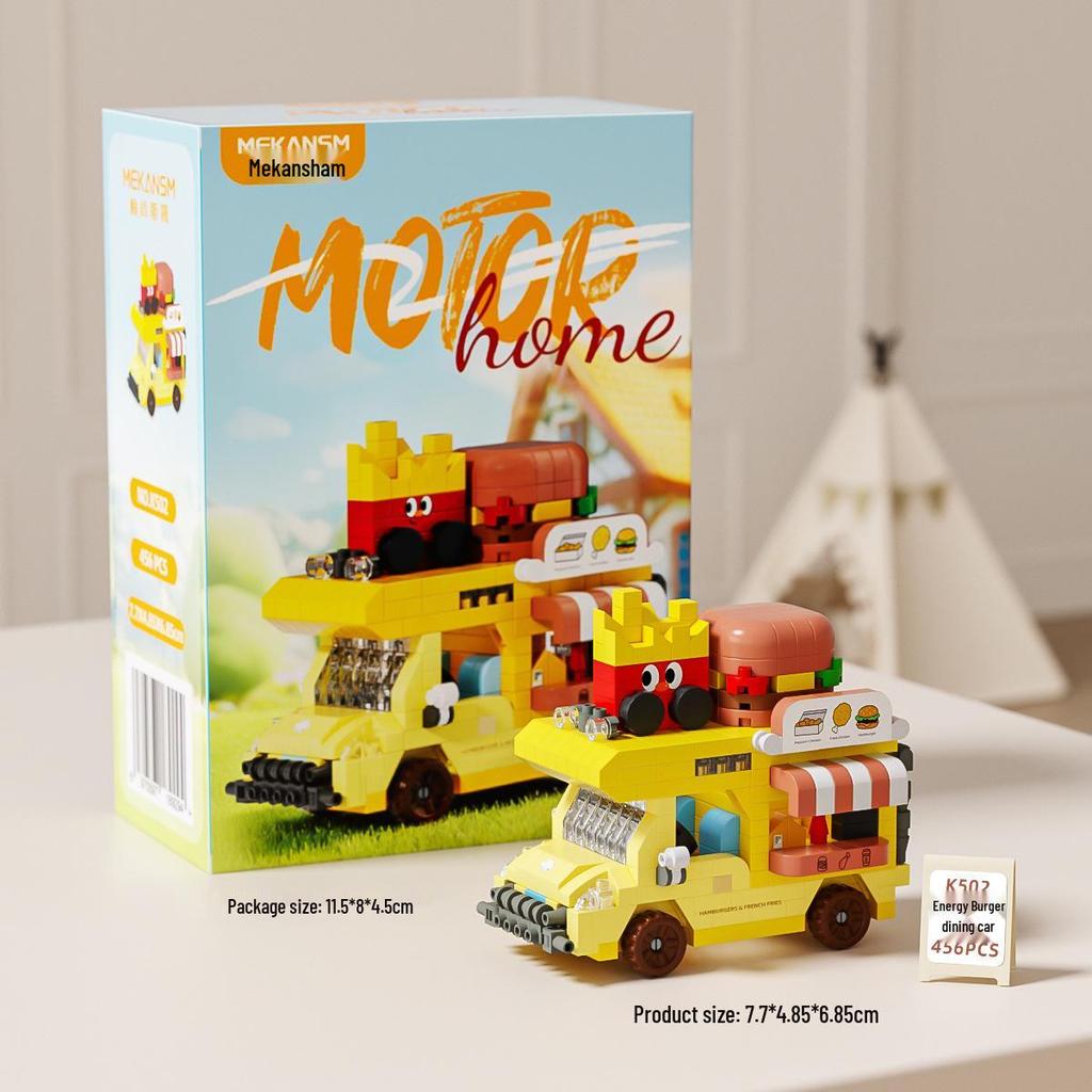 Compatible Lelele Travel RV Building Blocks Educational Toy for Children