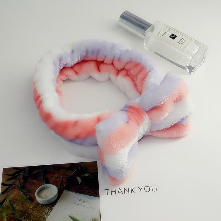 Cute Coral Fleece Soft Bow Headbands For Women Girls Fashion Bath Hair Holder Hairbands Hair Bands Headwear Hair Accessories