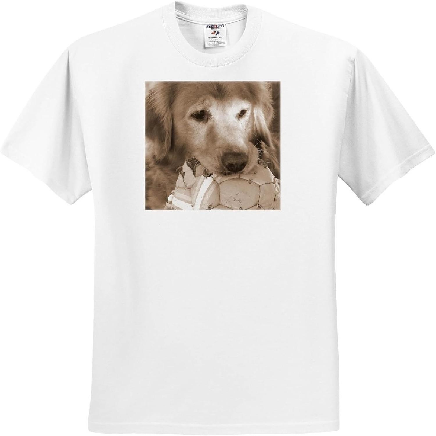 3dRose, Golden Retriever by Angelandspot, T-Shirt S