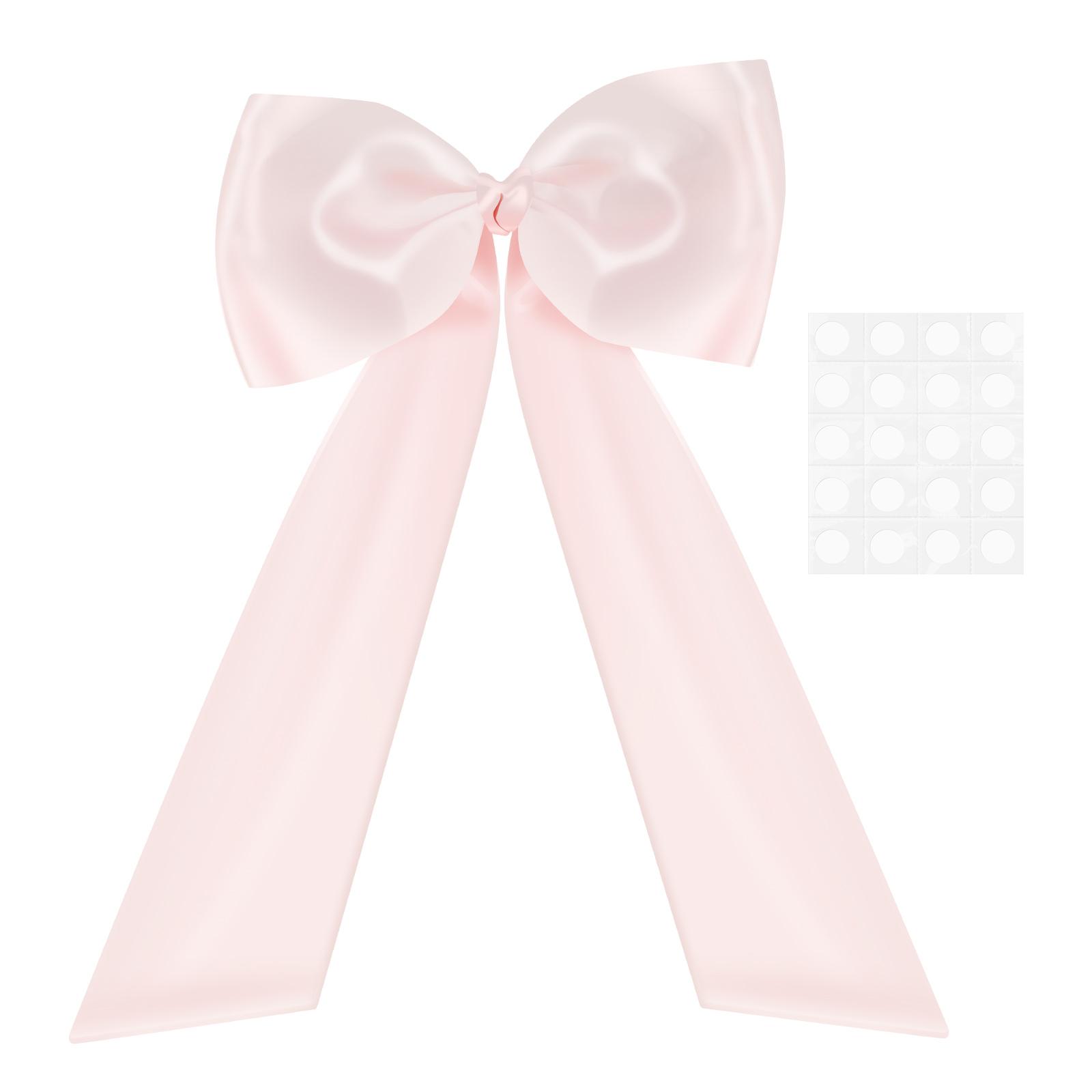 

Large Pink Bows Decoration Elegant Giant Wall Pink Bow Coquette Party Backdrop for Birthday Parties Wedding Supplies for Party 23.62 x 39.37inch