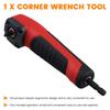 AAAF 90 Degree Right Angle Drilling Shank Extension Adapter 1/4 Inch Magnetic Screwdriver Hex Drill Socket Holder Wrench Tool