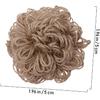 10pcs Jute Flower Decor Handmade Burlap Floral for Wedding and Party Decoration Rustic Crafting Vintage Style DIY Floral Arrangements