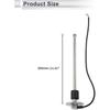 1set Fuel Sending Unit and Gauge Kit 11.81" Length Boat Fuel Sending Unit Marine Fuel Sender Unit Black Silver Tone Metal 0-190 Ohm