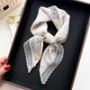 Small Fresh Flower Lace Scarf Square Women's Summer Spring Autumn Neck Protection New Korean Sunshade Headscarf