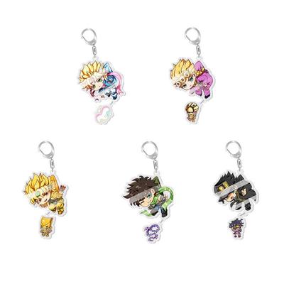 JOJO's Bizarre Adventure Keychain: Jotaro, Kakyoin, Giorno Giovanna Anime