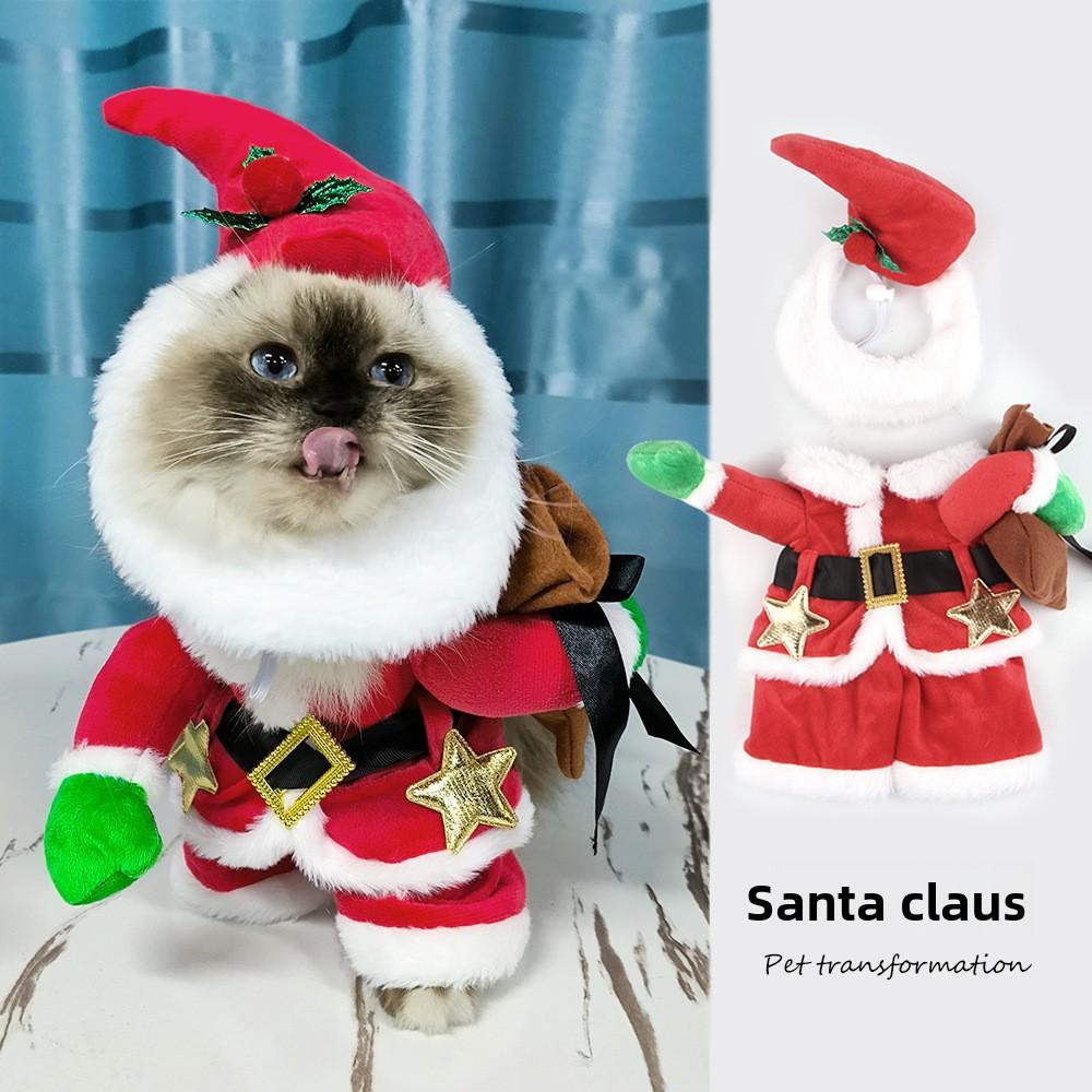 Pet Transformation Cat Funny Christmas Transformation Dog Clothes, Pet Funny Halloween Costumes